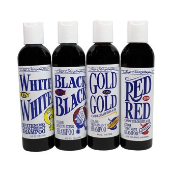 Chris Christensen Color Kit • 4 oz. each of White on White,  Black on Black, Gold on Gold, Red on Red